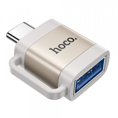 Adaptor OTG USB-C - USB-A HOCO UA31C, Gri foto