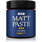 Steve&#039;s Hair Paste Medium gel modelator pentru coafura pentru barbati Woody 90 g