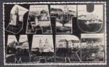 SATU MARE VEDERI MULTIPLE BISERICA ROMANO-CATOLICA PARCUL CAROL HOTEL DACIA CIRCULATA 1940