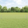 VidaXL &Icirc;ngrădire cu st&acirc;lpi Argintiu 0.4 x 50 m Oțel