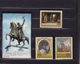 ROMANIA 1975 LP 889 LP 890 -375 ANI PRIMA UNIRE MIHAI VITEAZUL SERIE+COLITA MNH, Nestampilat