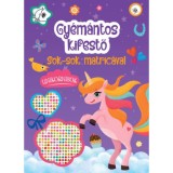 Gy&eacute;m&aacute;ntos kifestő - Unikornisok - Sok-sok matric&aacute;val