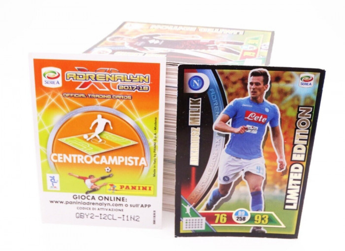 Lot 202 cartonase Panini Serie A Adrenalyn 2017 - 2018 trading cards