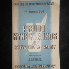 Alexandru Odobescu - Pseudo-kyneghetikos si cateva ore la Snagov (1943)