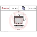 Placute frana Mercedes Clasa C (W202) 03.93-05.00, Clasa E Coupe (C124) 06.93-06.97, Spate, BREMBO