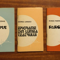 Set 5 cărți de buzunar de POEME autori români (Timișoara, Ed Facla, 1979) 38 lei