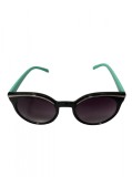 Ochelari de soare dama, UV400, Negru, Plastic, Oem