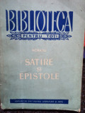 Horatiu - Satire si epistole (1959)