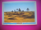 HOPCT 6534 OAZA IN MIJLOCUL DUNELOR DE NISIP -SAHARA -DOUZ -TUNISIA -STAMPILOGRAFIE-AFRICA-CIRCULATA, Necirculata, Printata