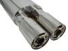 Toba Sport Inox Dubla cu Silencer SHUN01, Universala, Finala Evacuare - Diametru 6.2cm, Lungime 54cm