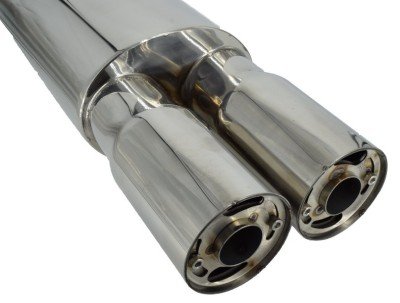 Toba finala inox dubla cu silencer cod SHUN01 foto