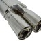 Toba finala inox dubla cu silencer cod SHUN01