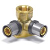 Cot de perete pentru fitinguri de presare V 20 x 2 - 1/2&quot; IG - 20 x 2