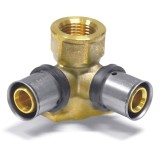 Cot de perete pentru fitinguri de presare V 20 x 2 - 1/2&quot; IG - 20 x 2