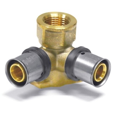 Cot de perete pentru fitinguri de presare V 20 x 2 - 1/2&amp;quot; IG - 20 x 2 foto
