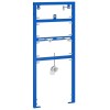 Cadru Montaj Ascuns Urinal VidaXL 50x115-139cm Otel Albastru, Suport Chiuveta/Bideu, Design Industrial, Montaj Interior, Max 150kg