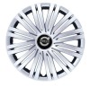 Capace Roti Volvo R15 Gri Negru, Set 4 Bucati, Plastic ABS, Compatibil Universal