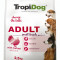 Hrana uscata pentru caini TropiDog, Premium Adult, tale mica, curcan &amp; orez, 12kg AnimaPet MegaFood