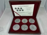 Set 6 Medalioane ?Scriitorii Romaniei? Caragiale Creanga Sadoveanu Hasdeu