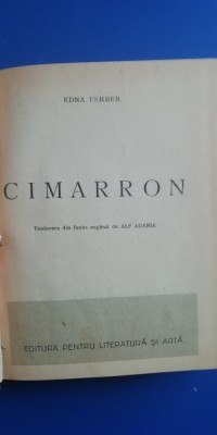 myh 525f - EDNA FERBER - CIMARRON - ED INTERBELICA foto