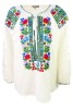Bluza dama tip ie R 25, marime M, alb/verde broscuta