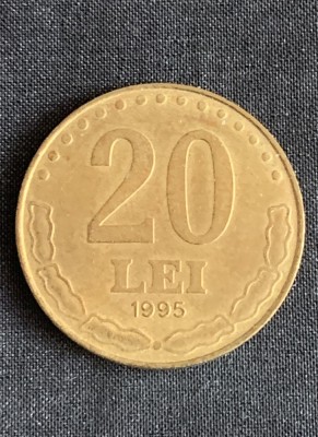 Moneda 20 lei 1995 foto