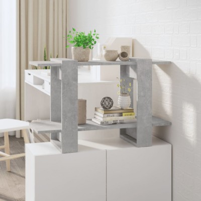 vidaXL Bibliotecă/Separator cameră, gri beton, 80x30x51 cm foto