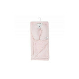 Set cadou bebelusi cu pernuta calatorie si paturica pufoasa roz, Mother&#039;s Choice