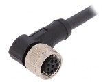 Cablu de conectare M12 PIN: 8 unghi 5m 30VAC 4A PUR