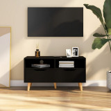 Comoda TV, negru, 90x40x48,5 cm, lemn prelucrat GartenMobel Dekor, vidaXL