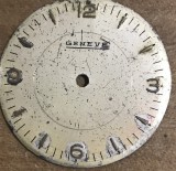 CSM3 Donator Cadran Ceas Vintage Geneve Metalic Defect Cu Pete Oxidare Pentru Piese De Schimb Reconditionari Ceasornicar Craft