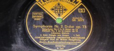 PLACA GRAMOFON / PATEFON. TELEFUNKEN SYMPHONIE NR.2 D-DUR OP.73 P. 5 - 6