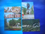 HOPCT LOT 2401 BAILE HERCULANE -JUD CARAS SEVERIN -4 CARTI POSTALE-CIRCULATE