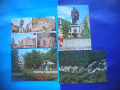 HOPCT LOT 2401 BAILE HERCULANE -JUD CARAS SEVERIN -4 CARTI POSTALE-CIRCULATE