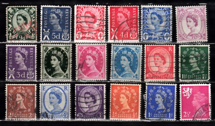 A12 S4 10 - Timbre foarte vechi - Anglia - Marea Britanie - Regina 11