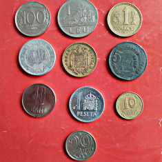 Lot 10 monede staine, romanesti și jetoane, circulate conform foto L16