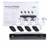 Cumpara ieftin Resigilat : Kit supraveghere video AHD PNI House PTZ1300 Full HD - NVR si 4 camere