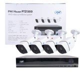 Cumpara ieftin Aproape nou: Kit supraveghere video AHD PNI House PTZ1300 Full HD - NVR si 4 camere