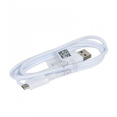 Cablu de date Samsung ECB-DU68WC MicroUSB Alb Original Bulk foto