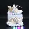 Adidasi crem cu luminite - Lorena (Marime Disponibila: Marimea 30), Superbaby