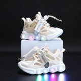 Adidasi crem cu luminite - Lorena (Marime Disponibila: Marimea 30)