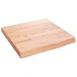 Cumpara ieftin Blat de baie, maro deschis, 40x40x(2-4) cm, lemn masiv tratat
