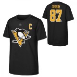 Pittsburgh Penguins tricou de copii Sidney Crosby Flat Captains N&amp;amp;N Ctn Tee - Dětsk&eacute; XL (13 - 15 let)