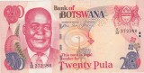 Botswana 20 Pula 2008, Bancnota XF, Africa