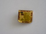QW9 I 36 - Insigna - tematica turism - Bucuresti - International FAIR, Romania de la 1950