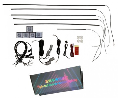 Kit lumini ambientale Symphony wireless cu LED, Acrilice 18 in 1 AMB101 Clear foto