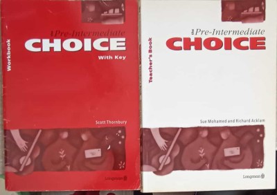 THE PRE-INTERMEDIATE CHOICE VOL.1-2 TEACHER&amp;#039;S BOOK, WORKBOOK-SUE MOHAMED, RICHARD ACKLAM foto