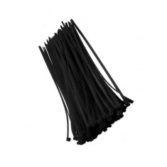 Set 100 coliere PVC 3.6x200mm negre pentru cabluri si fixari rapide