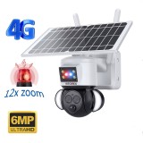 Camera Supraveghere ST-558-6M-12X, 4G, 6MP, 12X zoom, Incarcare Solara 20W, Rotire Din Aplicatie, Rezistenta La Apa IP 66
