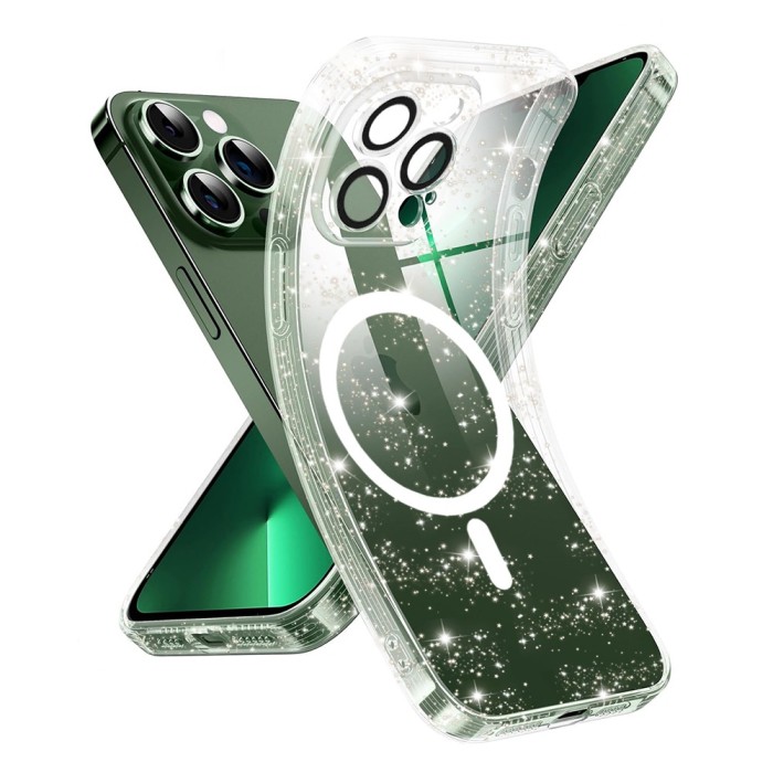 Techsuit - SparkleSkin MagSafe Series - iPhone 13 Pro Max - Clear